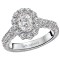 Halo Semi-Mount Diamond Ring