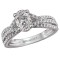 Split Shank Semi-Mount Diamond Ring