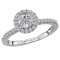Halo Semi-Mount Diamond Ring