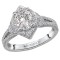 Halo Semi-Mount Diamond Ring