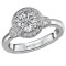 Halo Semi-Mount Diamond Ring