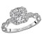 Halo Semi-Mount Diamond Ring