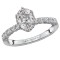 Halo Semi-Mount Diamond Ring