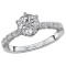 Halo Semi-Mount Diamond Ring
