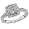 Halo Semi-Mount Diamond Ring