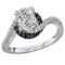 Halo Semi-Mount Diamond Ring