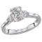 3 Stone Semi-Mount Diamond Ring