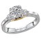 3 Stone Semi-Mount Diamond Ring