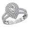 Halo Semi-Mount Diamond Ring