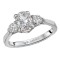3-Stone Semi Mount Diamond Ring