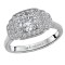 Halo Semi-Mount Diamond Ring