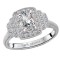 Halo Semi-Mount Diamond Ring