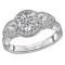 3-stone Diamond Semi Mount Ring