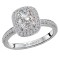 Halo Semi-Mount Diamond Ring