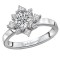 Halo Semi-Mount Diamond Ring