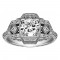 Round Diamond Vintage Engagement Ring
