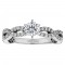 Round Cut Halo Diamond Infinity Engagement Ring