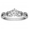Round Cut Halo Diamond Infinity Engagement Ring