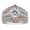 Round Cut Halo Diamond Vintage Engagement Ring