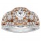 Round Diamond Infinity/Halo Engagement Ring