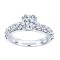 Rm1101-14k White Gold Classic Engagement Ring