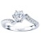 Rm1349-14k White Gold Classic Engagement Ring
