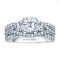 Rm1431-14k White Gold Infinity Engagement Ring