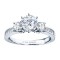 Rm576-14k White Gold Classic Engagement Ring