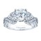 Rm985-14k White Gold Infinity Engagement Ring