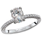 Peg Head Semi-Mount Diamond Ring