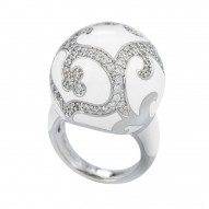 Royale Ball White Ring