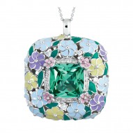 Enchanted Garden Emerald Pendant