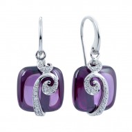 Vigne Amethyst Earrings