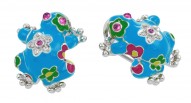 Lucky Frog Turquoise Earrings