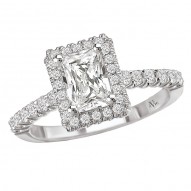 Halo Semi-Mount Diamond Ring