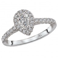 Halo Semi Mount Diamond Ring