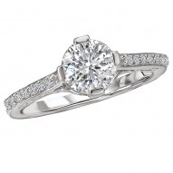 Vintage Semi-Mount Diamond Ring