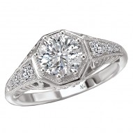 Vintage Semi-Mount Diamond Ring