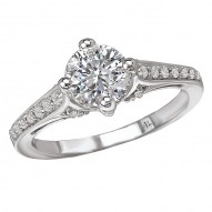 Vintage Semi-Mount Diamond Ring