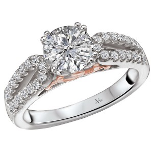 Split Shank Semi-Mount Diamond Ring