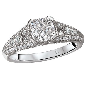 Vintage Semi-Mount Diamond Ring