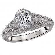 Vintage Semi-Mount Diamond Ring