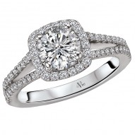 Split Shank Semi-Mount Diamond Ring