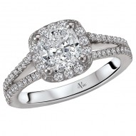 Split Shank Semi-Mount Diamond Ring