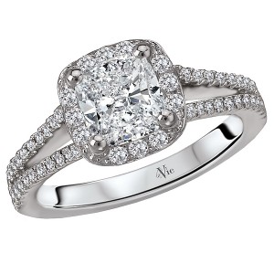 Split Shank Semi-Mount Diamond Ring