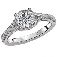 Split Shank Semi-Mount Diamond Ring