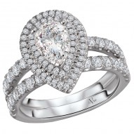 Split Shank Semi-Mount Diamond Ring