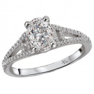 Split Shank Semi-Mount Diamond Ring