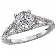 Split Shank Semi-Mount Diamond Ring