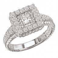 Halo Diamond Ring